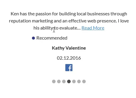 Computer screen showing an optimized Google Business Profile with business details and customer reviews
