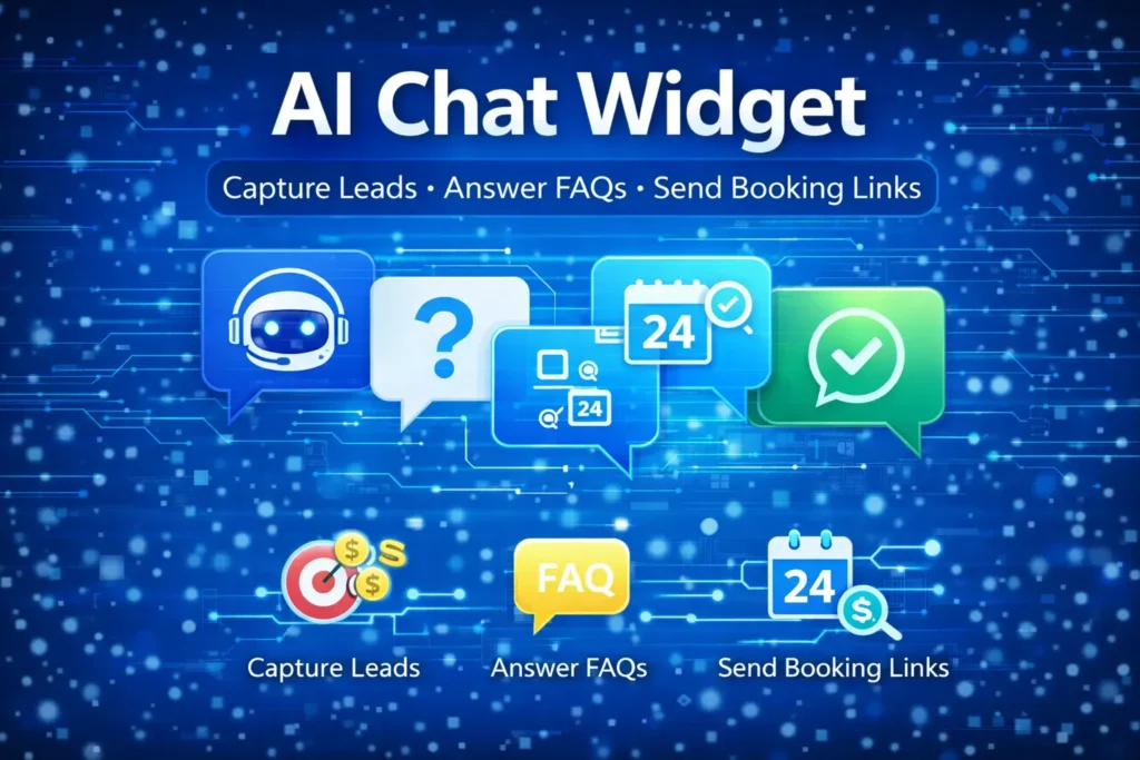 Digital interface of AI lead capture software showcasing automated lead qualification features